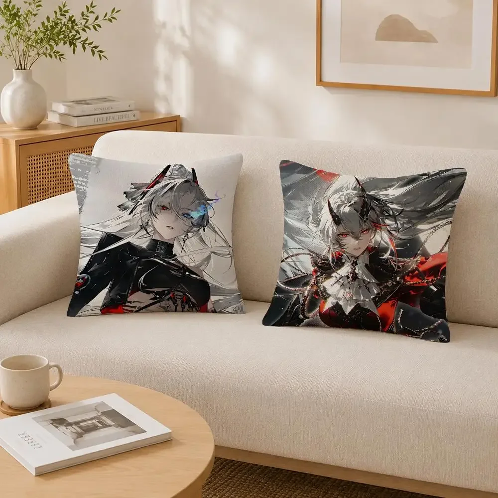 Punishing Gray Raven Cushion Cover Soft Fluffy Short Plush  Pillow Case Throw Decorative for Sofa Bedroom Home Decor