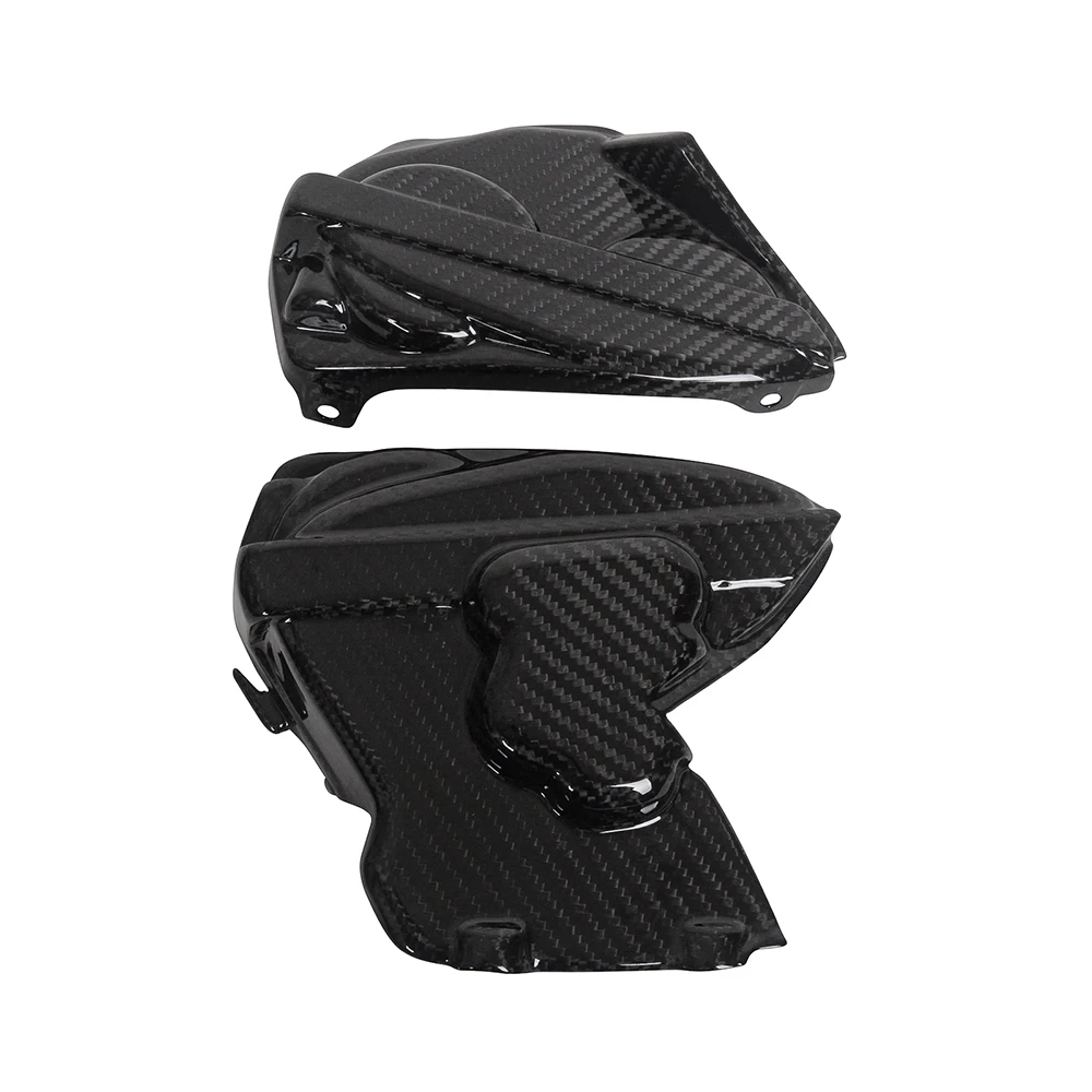 MOTO4U For Ducati Panigale V2 V4 899/959 2014 2015 2016 2017 100% Carbon Fiber Motorcycle Engine Cam Hood Covers Bonnet 2PCS