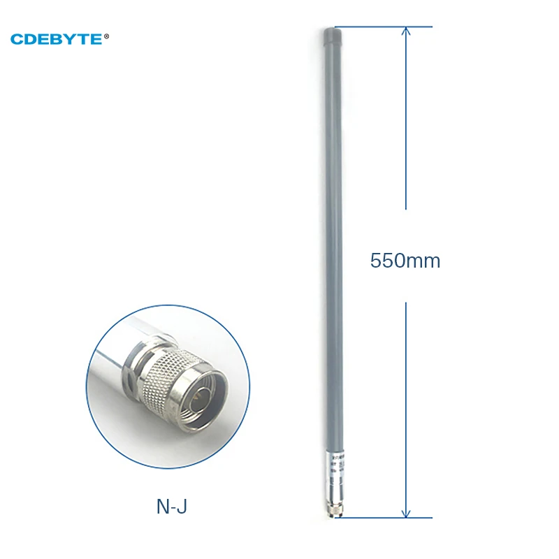 Antenne omnidirectionnelle de Wifi de fibre de verre à gain élevé 6dbi pour l\'antenne de modem de routeur connecteur N-J d\'antenne de 433MHz Omni