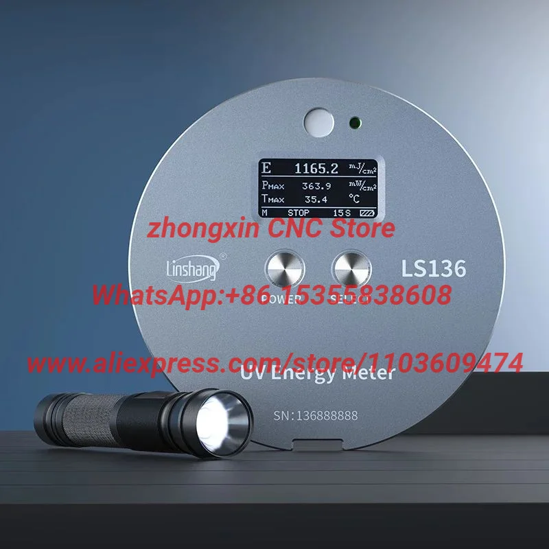 Linshang LS136 Ultraviolet Radiometer UV Energy Meter For 365nm Halogen High Pressure Lamp Curing Exposure Machine