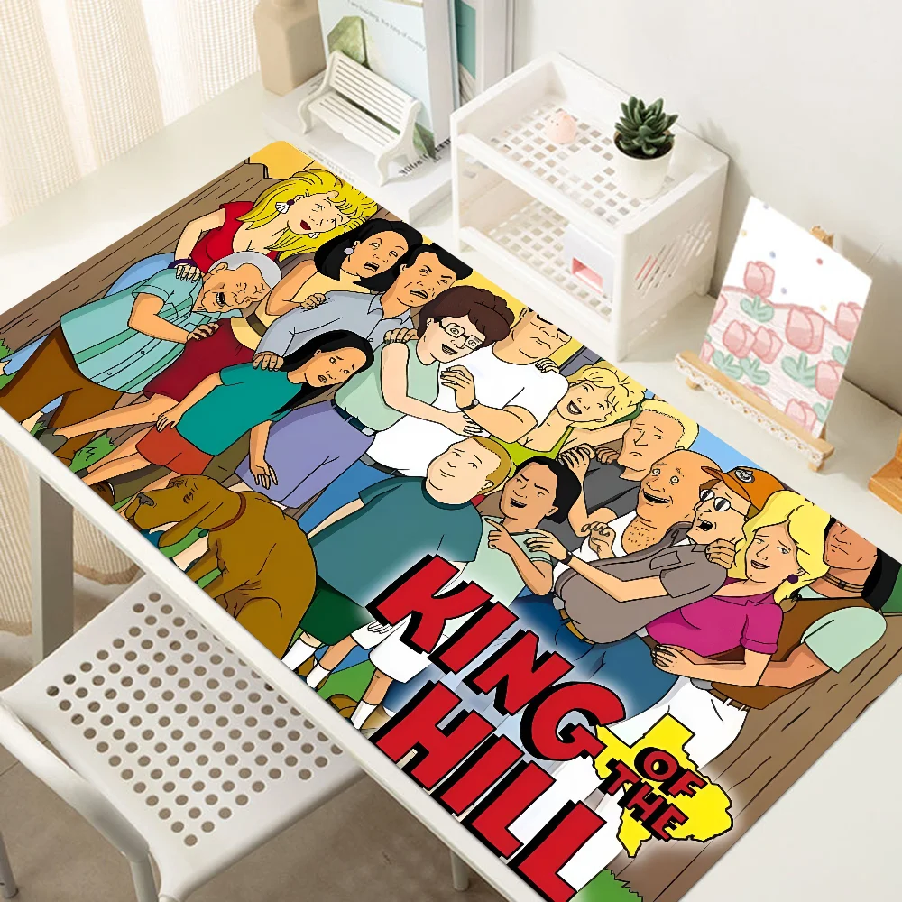 Cartoon K-King Of The H-Hill Mousepad Large Gaming Mouse Pad LockEdge Thickened Computer Keyboard Table Desk Mat