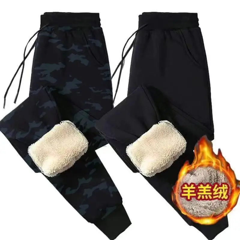 

2023 new arrival spring camouflage sweatpants Mens cotton trousers men pant Male warm thicken trouser elastic waist Pants M-5XL