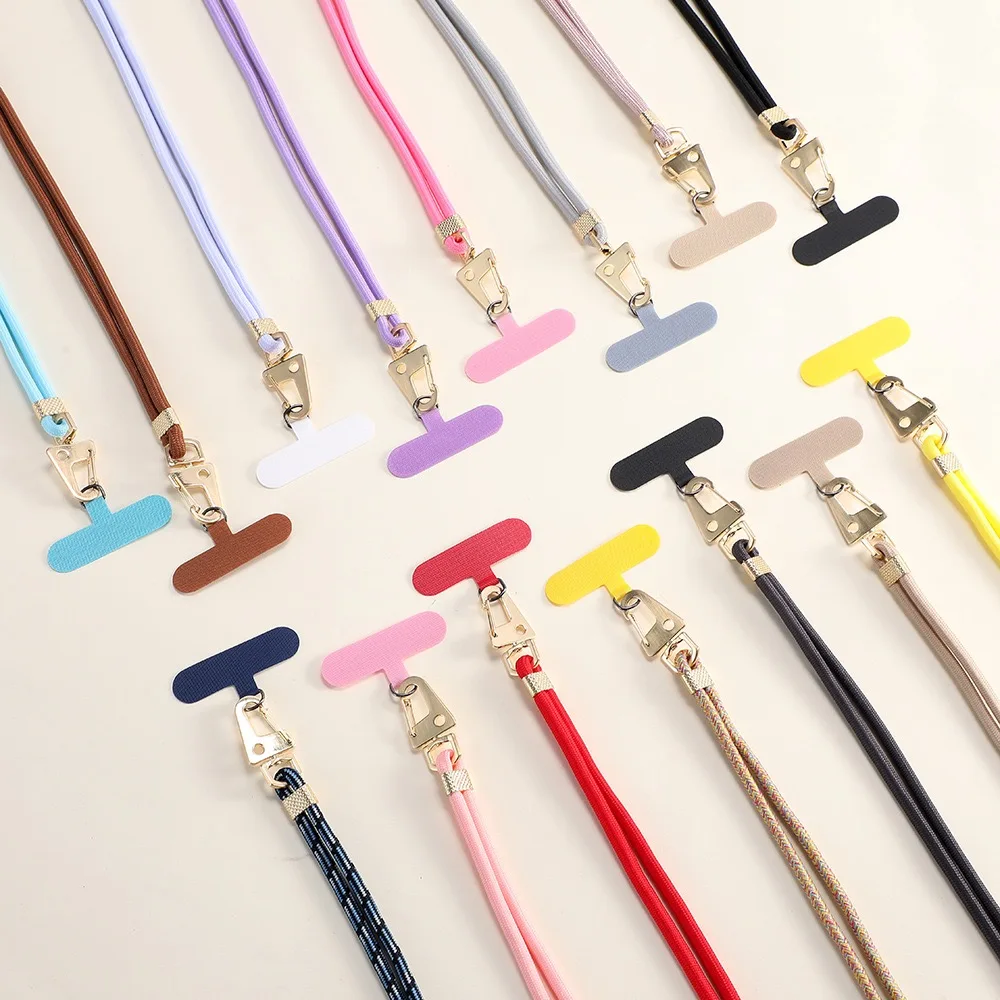 

2025 Durable Sturdy Hanging Chain Ring Long Fashion Silicone Mobile Phone Wrist Strap Clip with Universal Rope Lanyard