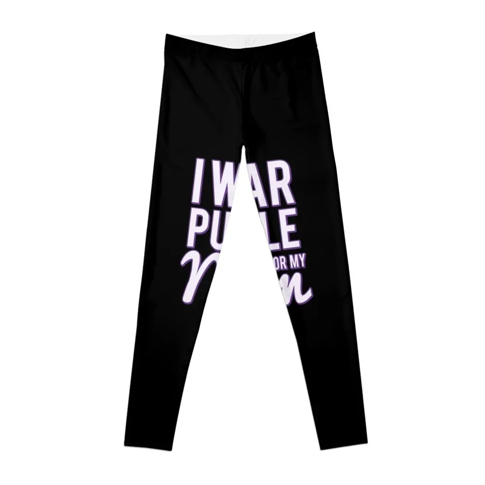 

I Wear Purple For My Mom Alzheimer's Leggings push up legging harem pants Womens Leggings