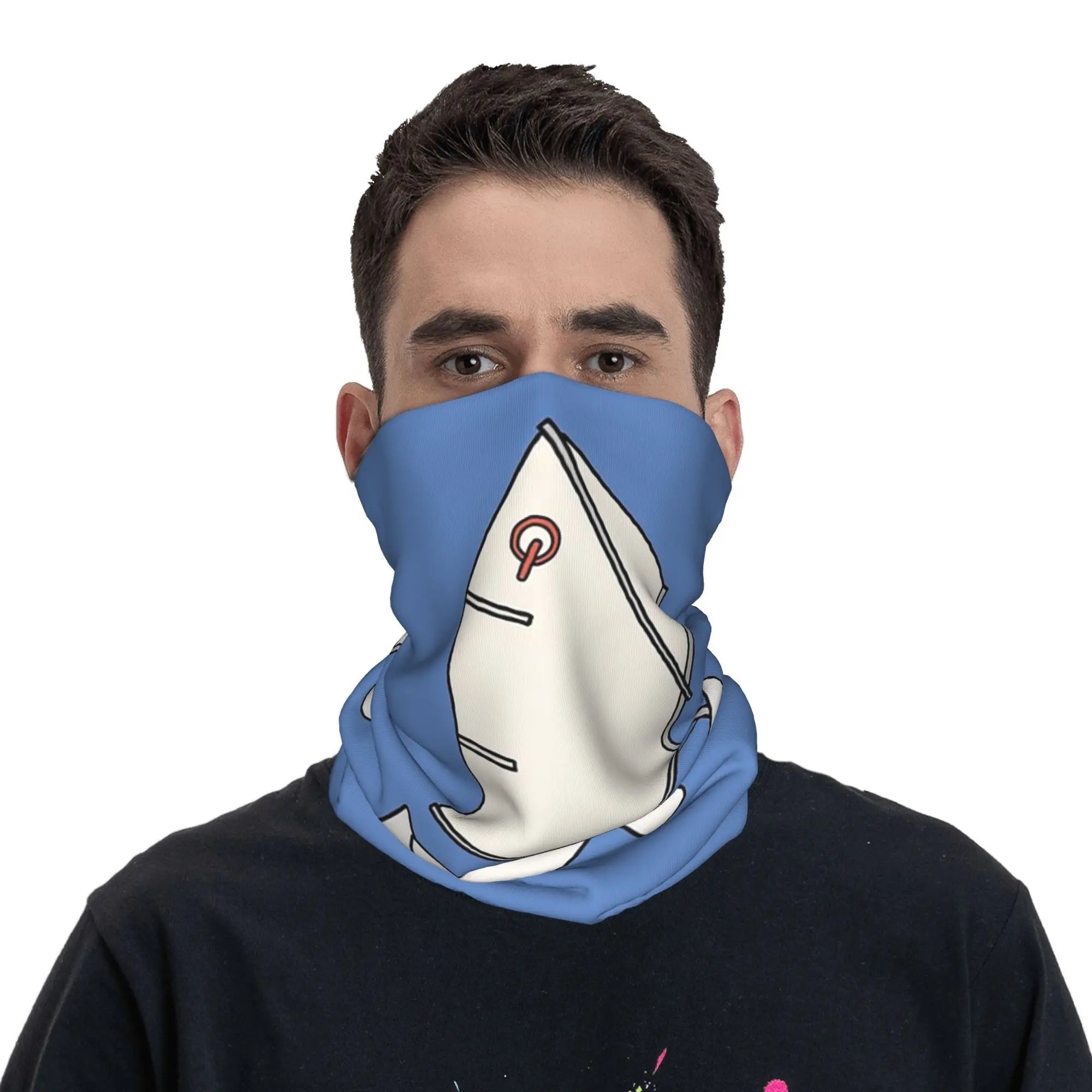 Optimist Perahu Layar Bandana Leher Gaiter Masker Cetak Syal Hangat Balaclava Olahraga Luar Ruangan untuk Pria Wanita Dewasa Dapat Dicuci