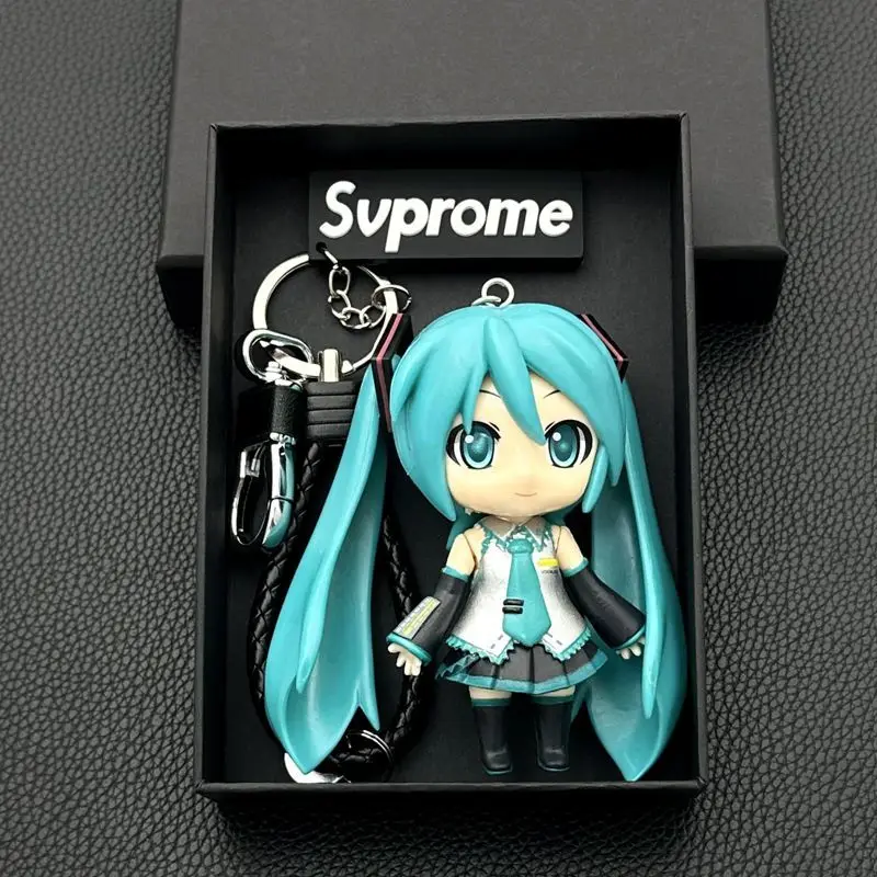 かわいいアニメ漫画キーホルダー未来の音声ボーカロイド-2-かわいいバックパックペンダントカップル誕生日ギフトグッズフィギュアおもちゃ