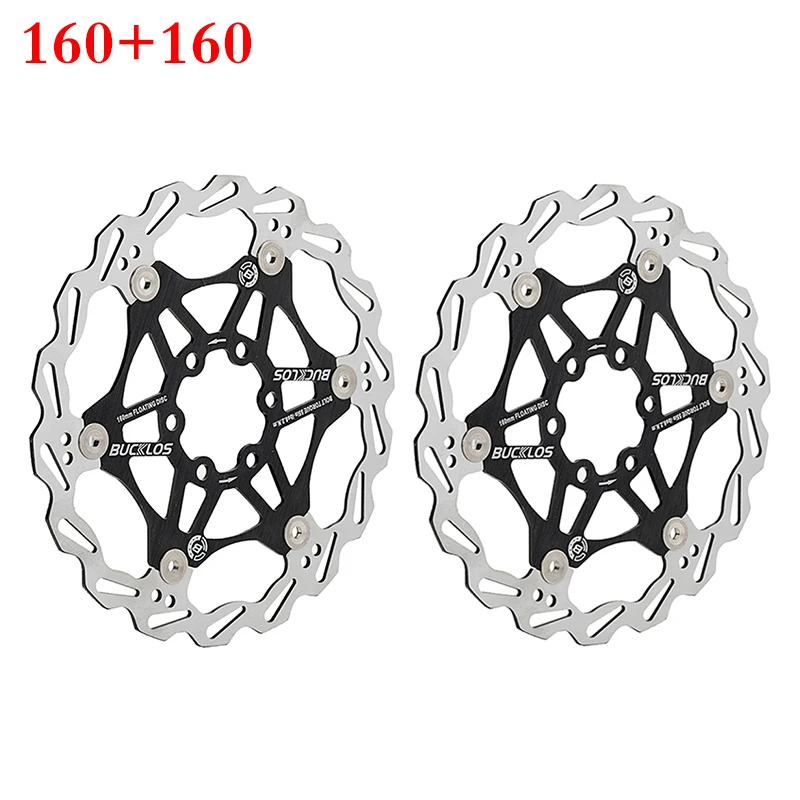 2PC BUCKLOS Fiets Schijfrem 160/180/203 Fiets Drijvende Rotors Rvs Mountainbike Remrotor Mtb rotoren Deel 1PC