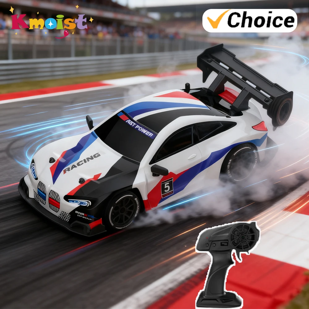 

RC Drift Car 2.4G Remote Control Racing Vehicle Kids Toy 4WD High Speed Model with LED Lights Toys for Boys Children Xmas Gifts