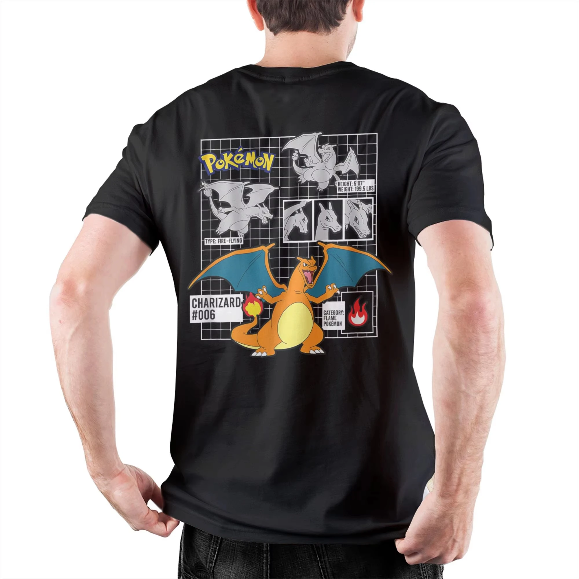 เสื้อยืดแขนสั้นผ้าฝ้ายพิมพ์ลายผู้ชาย Ghost Gym Root in Galveston Kaiju สไตล์ญี่ปุ่น Pokemon O เสื้อยืดฤดูร้อน