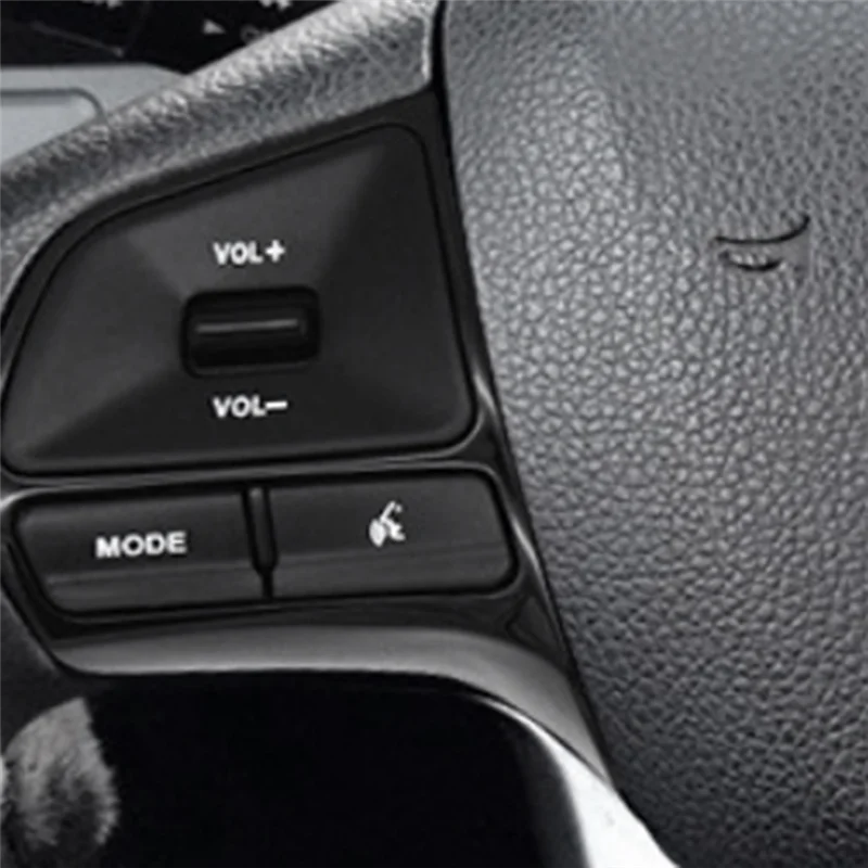 

A57E-Car Multifunction Steering Wheel Button Control Volume Switch For KIA K2 Rio 2011-2016 Gloss Black