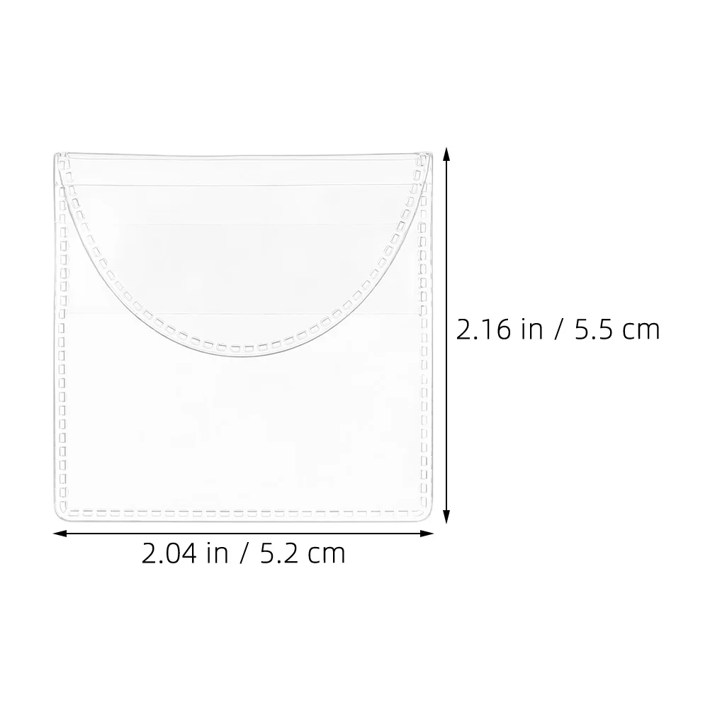 50 stks Muntmouwen Houders Doorzichtige Pvc Plastic Zakken Voor Munt Verzamelbenodigdheden Opslag Display Geld Sieraden Stempel Badge