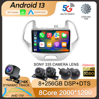 Car Android 14 For Ford FIGO KA 2015 - 2020 Auto Radio Stereo Multimedia Player GPS Navigation 5G wifi Wireless Carplay QLED HDR