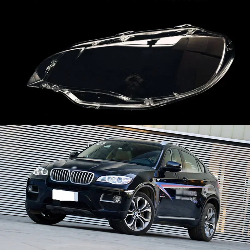 

Car Accessories For BMW X6 E71 Series X6M 2008-2014 Headlamp Cover Transparent Lampshade Headlight Shell Lens Plexiglass