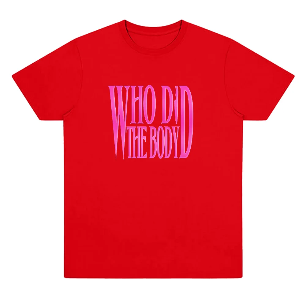 تي شيرت Monaleo Who Did The Body Songs Merch تي شيرت نسائي غير رسمي بأكمام قصيرة تي شيرت قطني عالي الجودة Y2K تي شيرت ملابس الشارع #6