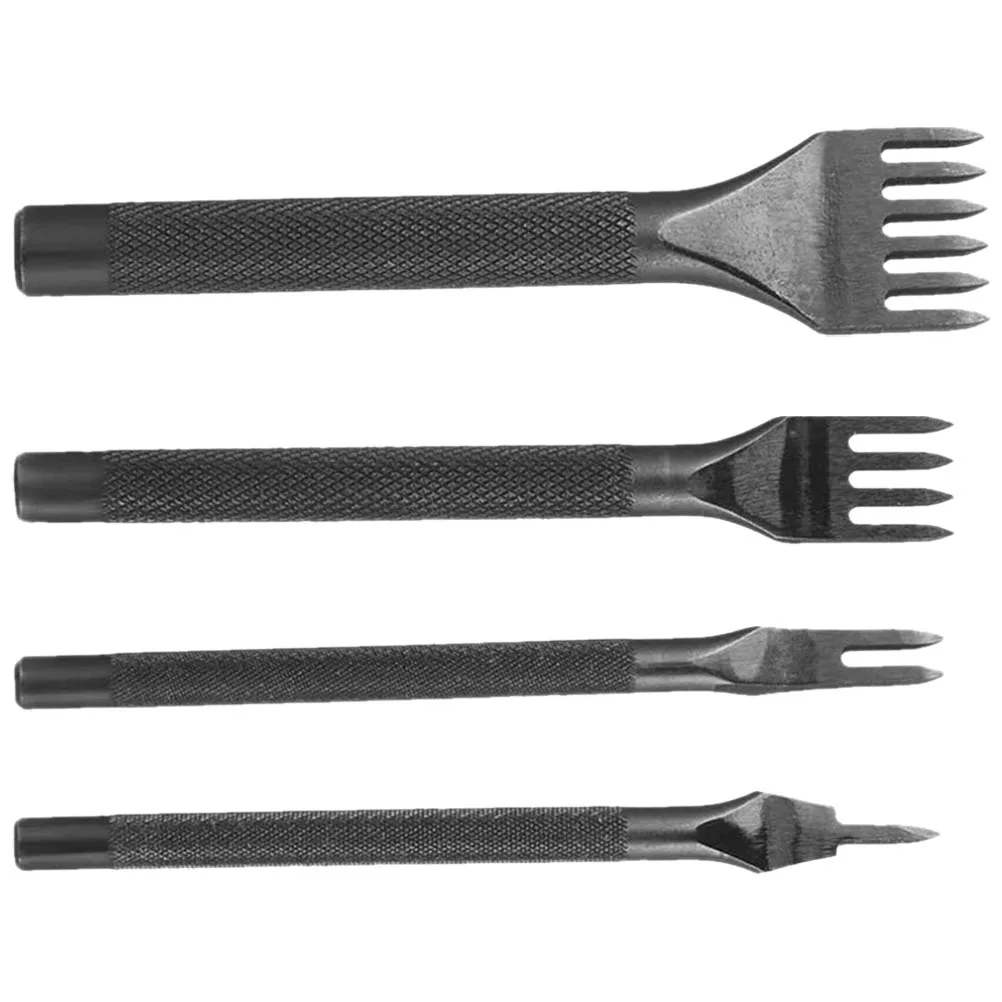 

4Pcs Long Service Life Hole Punch Set for Belts Bags Shoes Crafting Supplies Leathercraft Hole Punch Set