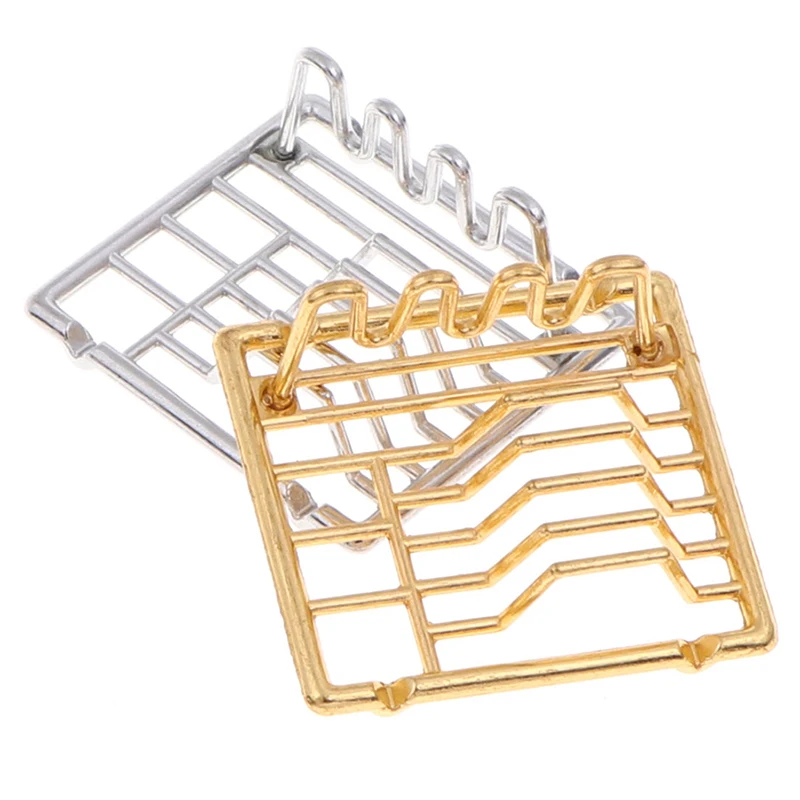 1/12 Dollhouse Miniature Accessories Mini Dish Rack Simulation Furniture Kitchen Storage Shelf Model Toys for Doll House Decor