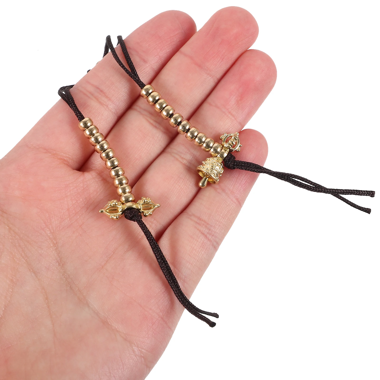 

2pcs Buddha Beads Counter Metal DIY Supply Simple Creative Practical Meditation Pendant Decor Counting Device Accessories