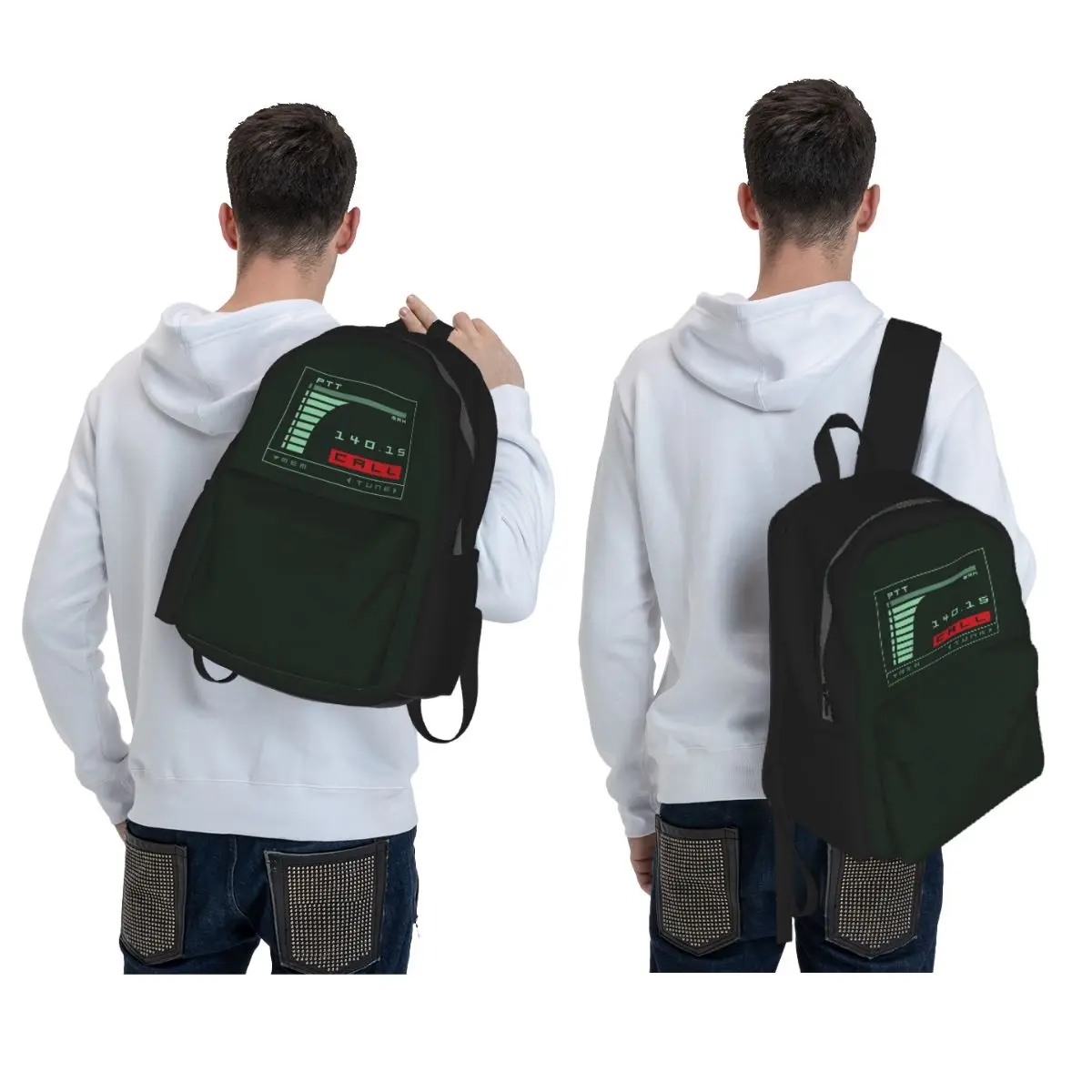 Metal Gear Solid Codec Screen Inspired By Kojima's MGS Backpack Student BookBag Children School Bag Laptop Shoulder Bags