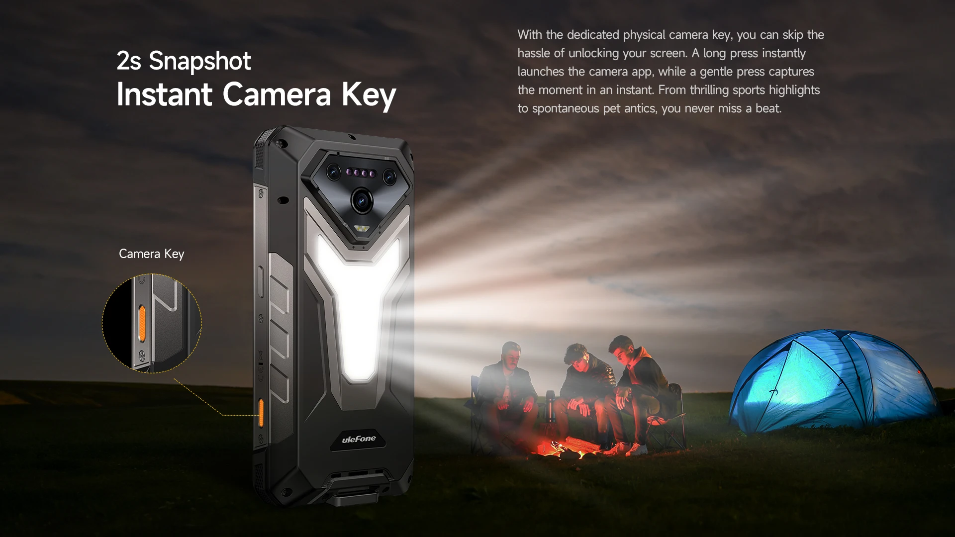 Ulefone Armor 34+ NFC 5G AI Rugged Phone 25500mAh Up to 32GB+512GB 120Hz Display 6.95" Android 15 Smartphon