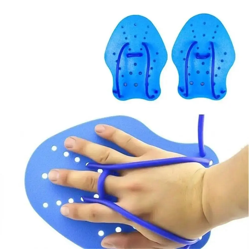 

Breathable PVC Hand Webbed Gloves Adjustable Strap Flexible Diving Gloves Durable Ergonomic Kids Swim Paddles Kids