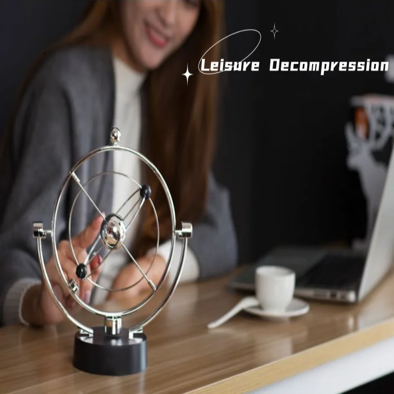 Himmlische orbitale Ornament-Büro-Schreibtisch-Ornamente, Galaxie-Perpetuum-Motion-Instrument, geschäftliches Kunsthandwerk, afrikanische Ornamente, Geschenke – Detail 3