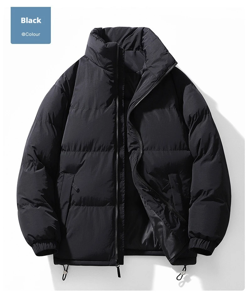 2024 Men's Winter Jacket Women's Cotton Jacket Large Couple Style Sports Trend Thickened Warm Bread Robe Parkas Padding