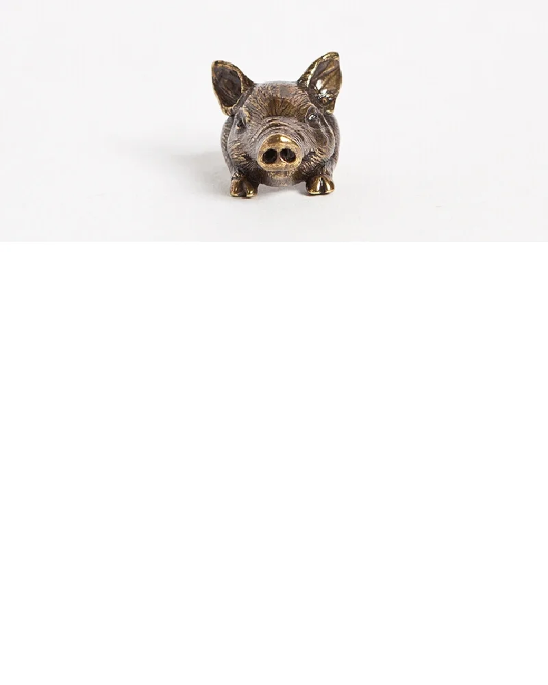 Boho Chic Retro Pig Ring Female and Male Pet Lovers Gift Idea