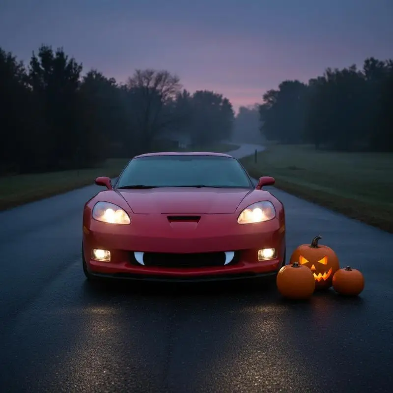 【CR】2Pcs Scary Monster Teeth Car Fangs Halloween Auto Decorations Non-Damaging Paste for Vehicle Holiday Festival Decor