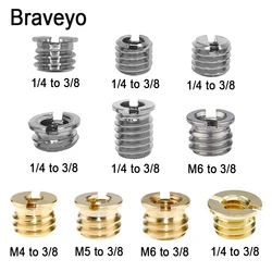 1/4 M4 M5 M6 to 3/8 inch Camera Universal Conversion Screws Nut Tripod Monopod Ballhead Photography Accessories Mount Adapter
