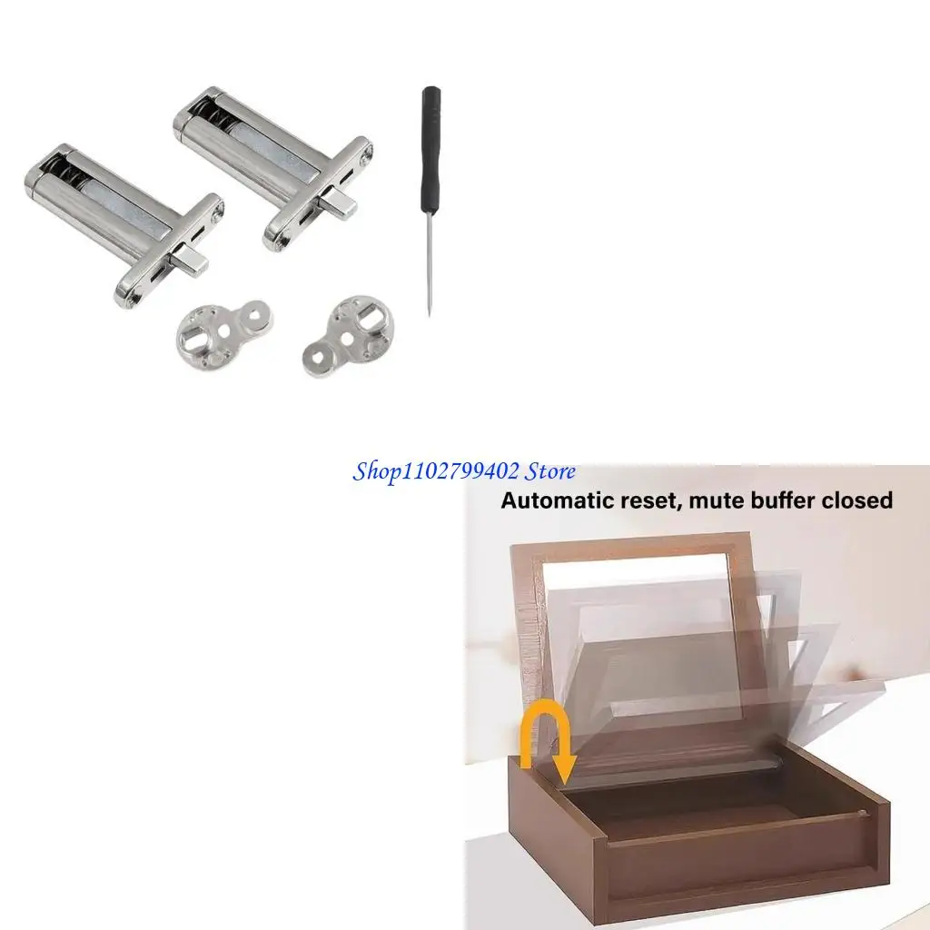 547F Invisible Lift Top Hinge Invisible Up Hinges Metal for Modern Home Decors