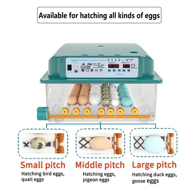 Fully Automatic Brooder Hatchery Machine Incubator Egg Turner Home Incubator Controller Farm Egg Incubator Chickens Bird Egg