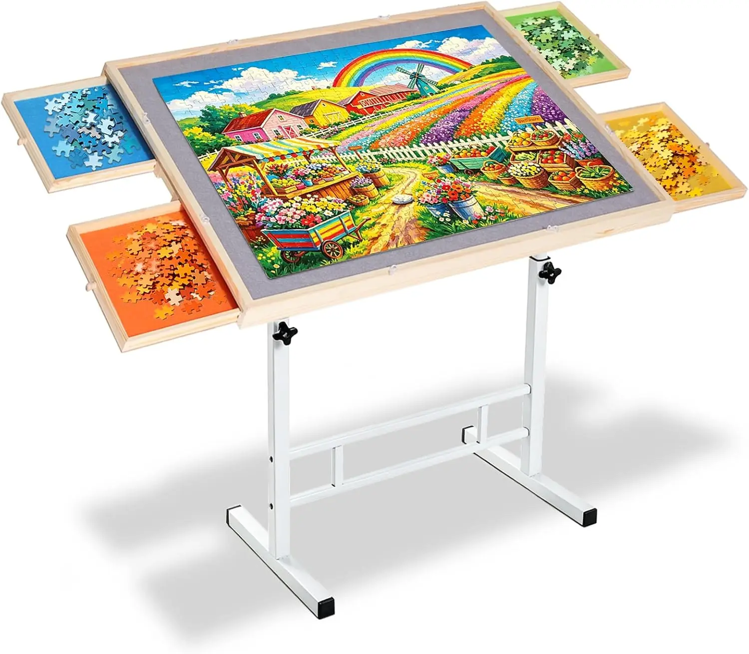 1500 Piece Puzzle Table with Drawers, 35