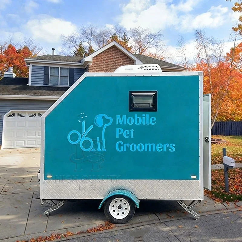 Professional Dog Grooming Trailer With Full Equipment Mobile Salon For Pet Grooming