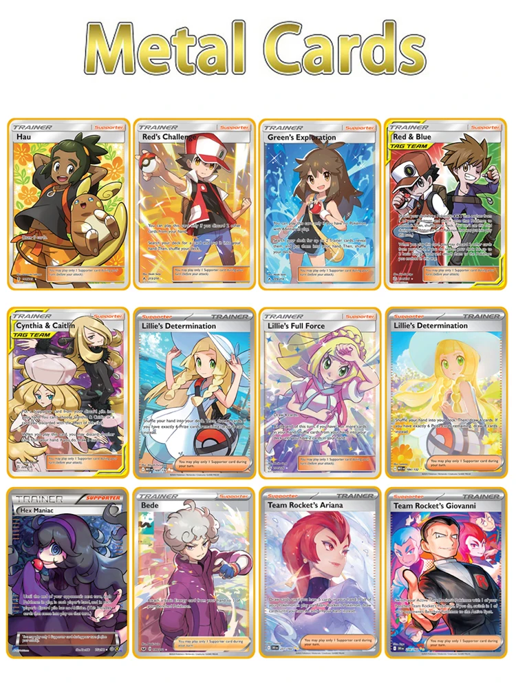 2026 NIEUWE Pokémon Metalen Kaart 10000 Punten Arceus Charizard Superkaart Gouden Engelse Mewtwo Vmax GX EX Anime Collectiekaart Cadeau - afbeelding 2