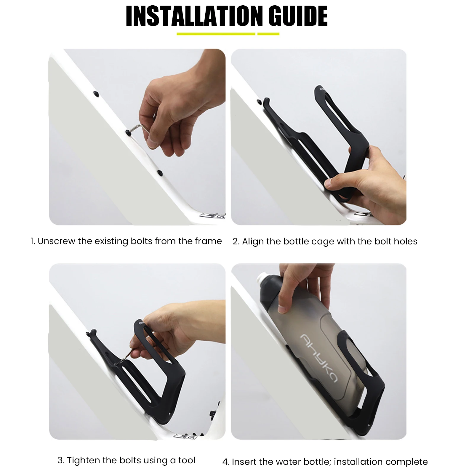 

Bicycle Aerodynamic Water Bottle Bracket Set 600ml Bike Water Bottle Bicycle Water Bottle for Cycling & Sports