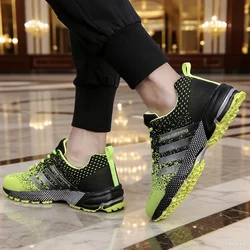 Męskie buty do biegania Mesh Fashion Sneakers oddychające buty sportowe na co dzień Outdoor Walking Jogging buty do tenisa lekkoatletyka Plus rozmiar