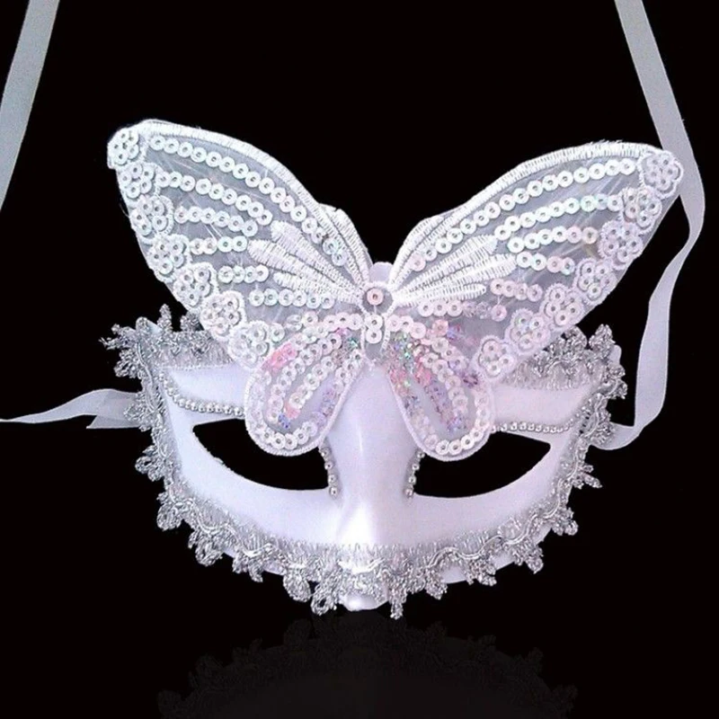 

Sequins Butterfly Princess Half Face Masquerade Mask Fashion Party Gathering Halloween Easter Christmas Dance Festival Kids Show