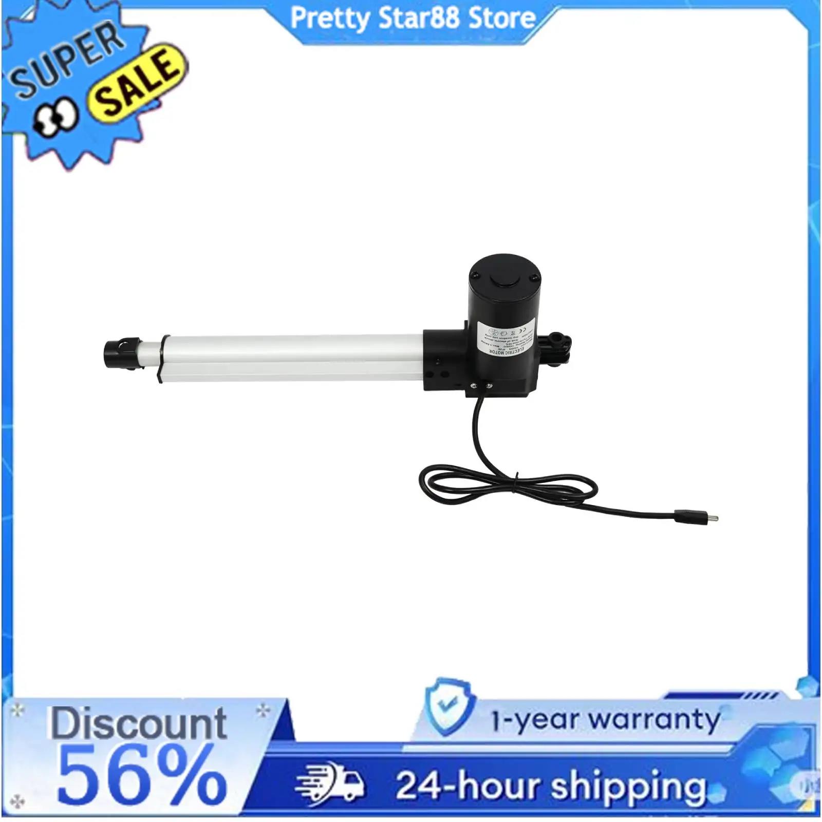 

1000N 24 В постоянного тока, сменный двигатель, линейный привод, электрический линейный привод, ход 250 мм, привод с ручным контроллером