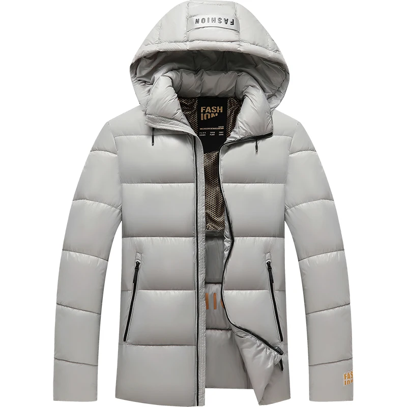 

Men's Autumn Winter Anti-wind Parkas Men's Cotton-padded Jackets Thickened Cold-proof Warm Hooded Parkas Slim Fit Winter Coat