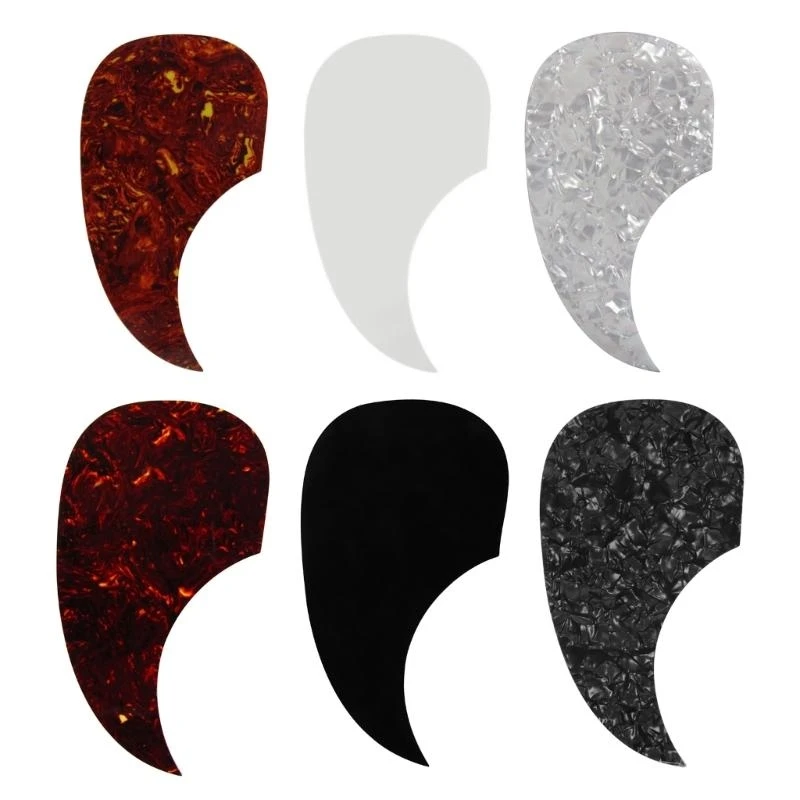 1pc Acoustic Folk Guitar Pickguard Adhesive Anti-Scratch Sticker Guitar Shell Guard Plate Guitar Pick Guard Sticker