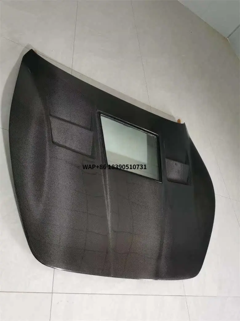

Carbon Fiber Fibre Front Engine Clear Bonnet Hood Fit for GT GTS 2013-2015