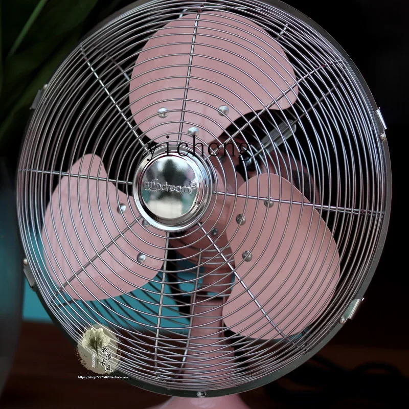

ZZ fan ornament iron electric fan pastoral table fan household
