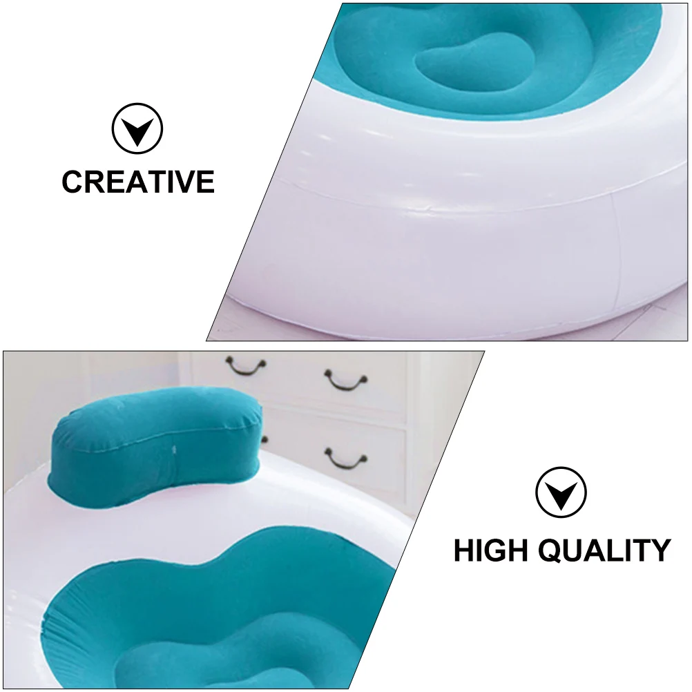 

1Pc High Strength Inflatable Sofa Comfortable Air Couch Portable Lazy Seat for Outdoor Office