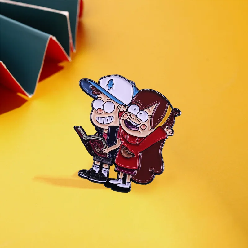 Adventure Animation Gravity Falls Enamel Pins Disney Anime Metal Brooch Badge Fashion Jewellery Backpack Accessory Gifts