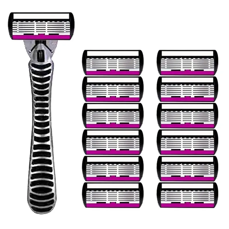AA20-High Quality Man Safety Shaver Blade 6 Layer German Metal Shaving Cartridges Compatible Mach Shaver