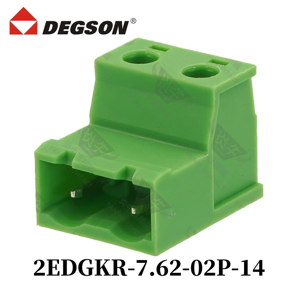 10Pcs DEGSON 2EDGKR-7.62-04P-14-00ZH  Pluggable PCB Terminal Block Connector KF2EDGKR-7.62 2P~12P GIC 2.5 ST Phoenix 20A 400V