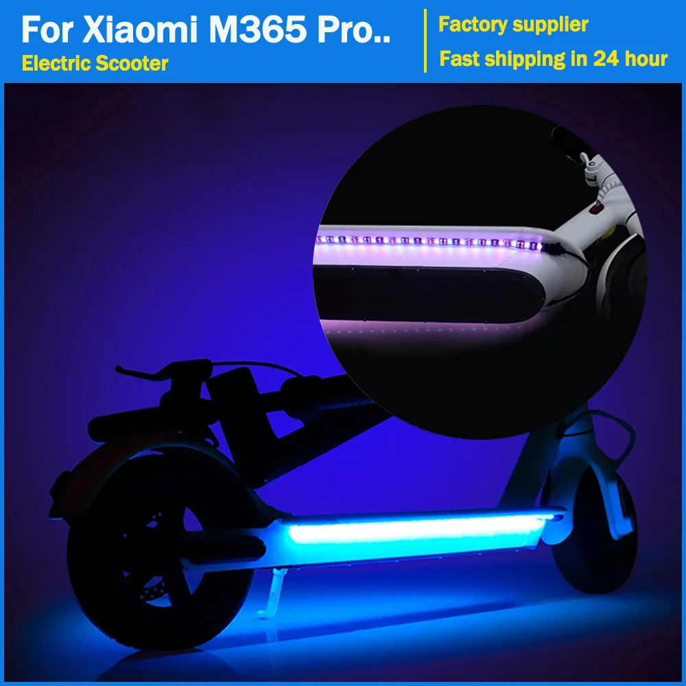 LED Lights Strip RGB Bar Lamp for Xiaomi M365 Pro 1S Mi3 Skateboard Night Warning Multi-model Electric Scooter Flash Light Parts