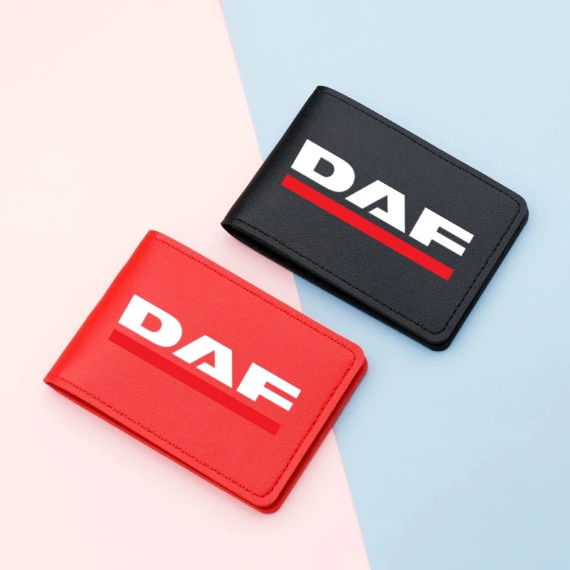 カードライバーライセンスPUカードウォレット、クレジットカードバッグ、収納アクセサリー、6スロット、daf、xf、95、105、106xf、lf、van