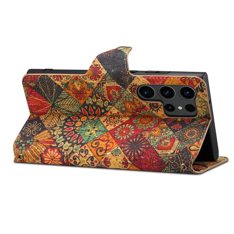 EUCAGR Leather Magnetic Phone Case For Samsung Galaxy S24 S23 FE Plus Ultra A34 A53 A54 A51 A52 A31 A32 A33 A05S Holder Cover