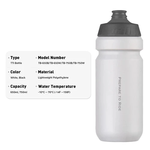 Imagen 2 del producto TOPEAK 650-750ML botella de agua para bicicleta a prueba de fugas exprimible MTB botella de Ciclismo de Carretera ultraligera hervidor para deportes al aire libre escalable